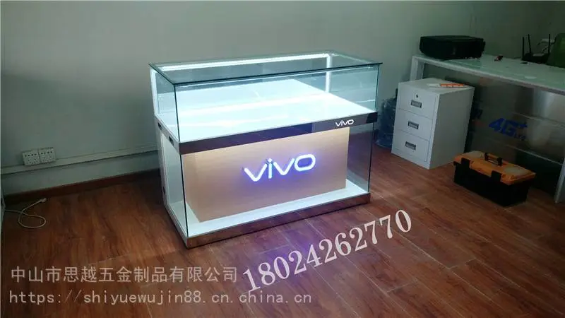 玻璃柜新款联通业务受理台中国移动酒店接待台