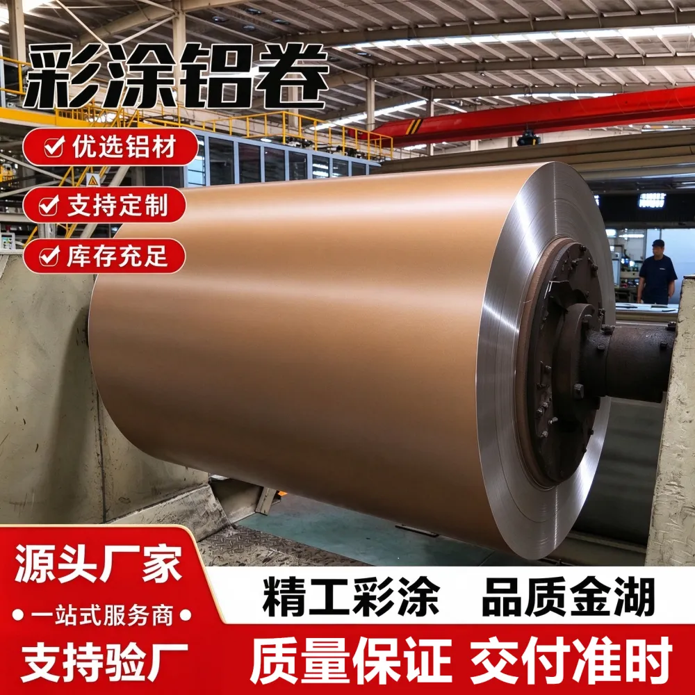 1060保温彩涂铝卷0.016-1.5mm厚彩涂铝卷氟碳漆彩铝卷厚度可定制