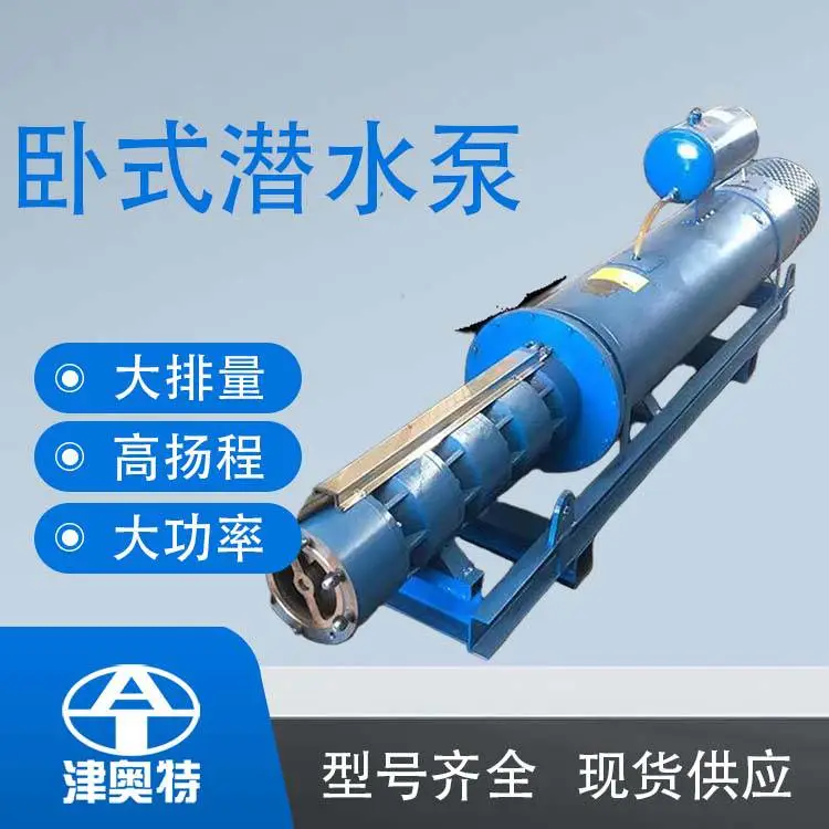 卧式安装潜水泵 卧式潜海水泵 矿坑排水电泵 不锈钢材质