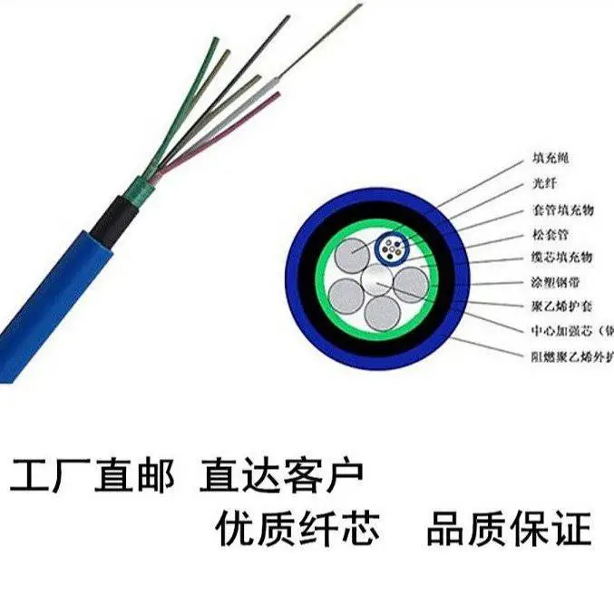 矿用阻燃单模光缆 MGTS33-12B 12芯钢丝铠装 坚实耐用