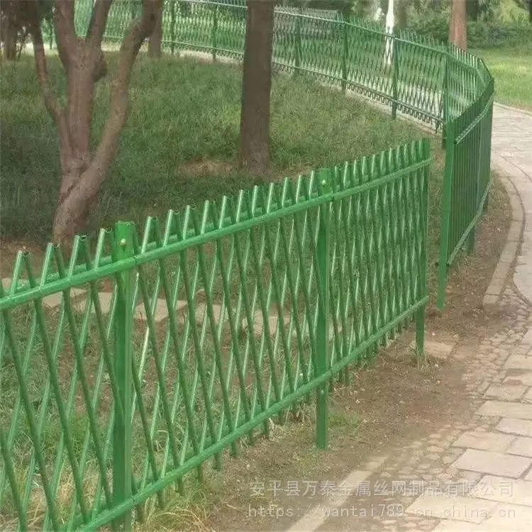景观提升竹节篱笆 路边绿化篱笆网 仿竹护栏价格