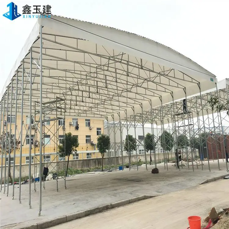 伸缩雨罩新乡卫滨篮球场雨棚加工制造