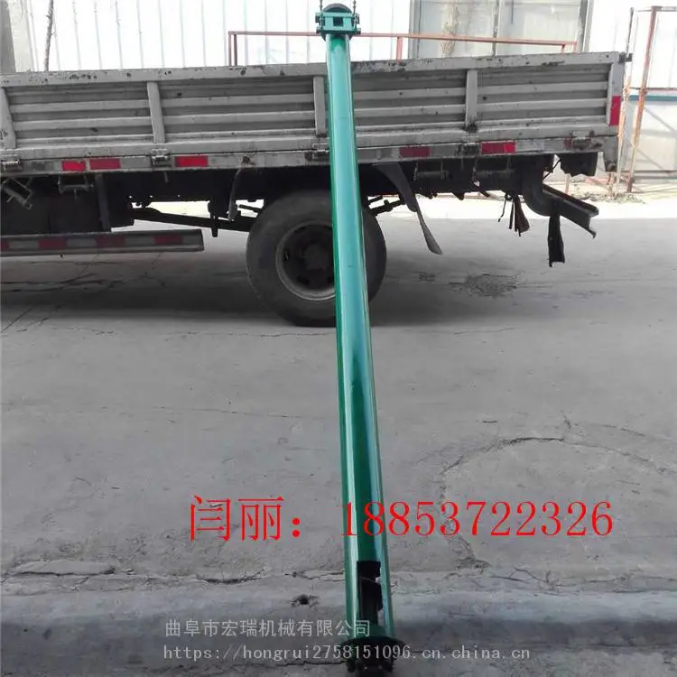 丽江螺旋提料机 大管径自动上料提升机 生物质颗粒圆管式提升机厂家定