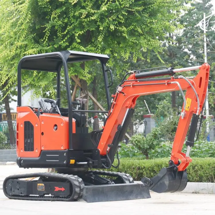 10小型挖掘机农用挖机微型勾机多功能挖土机17型履带式小勾机