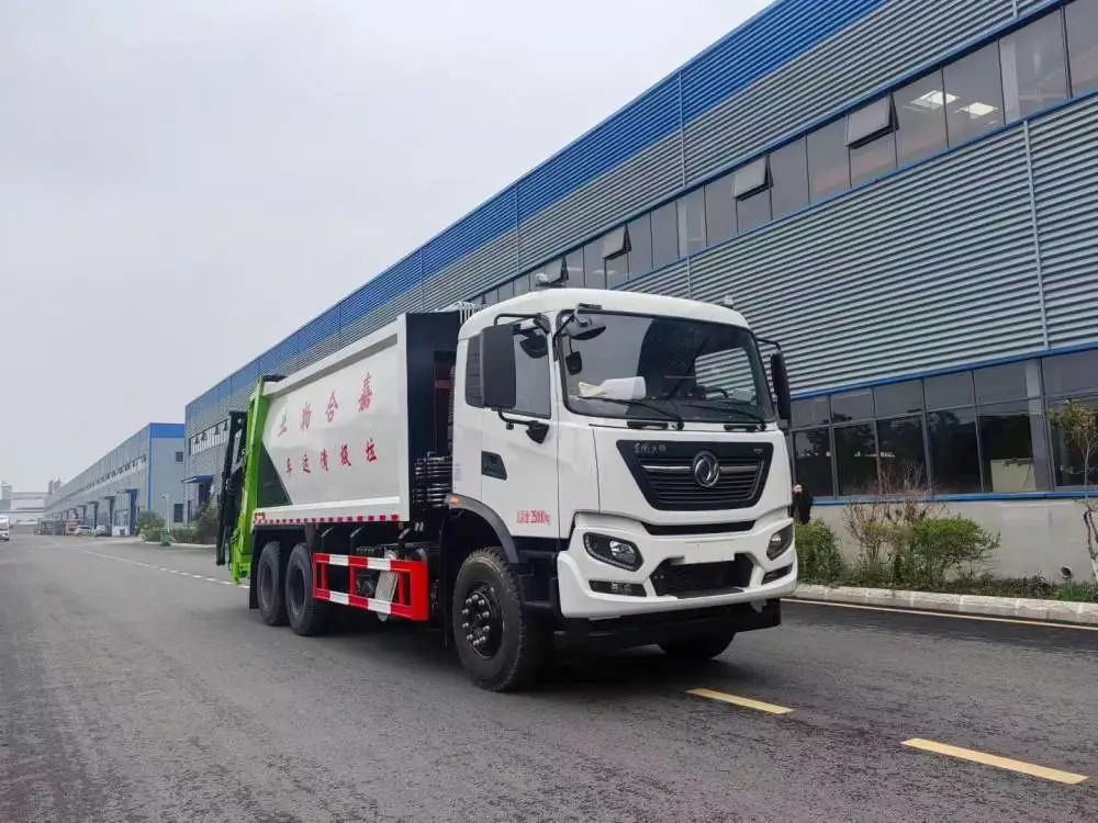 东风天锦后双桥22方压缩垃圾车 环卫垃圾处理车