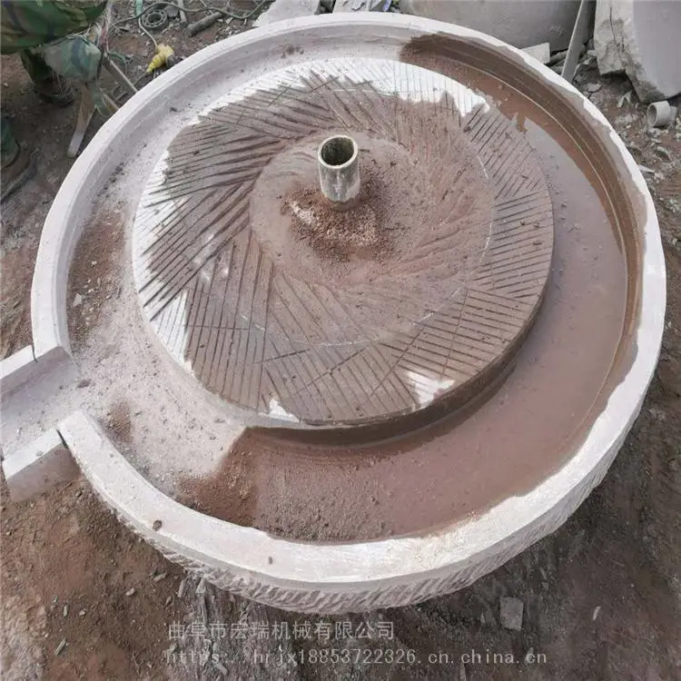 江西省油石磨机 电动石磨小麦面粉专用电动石磨