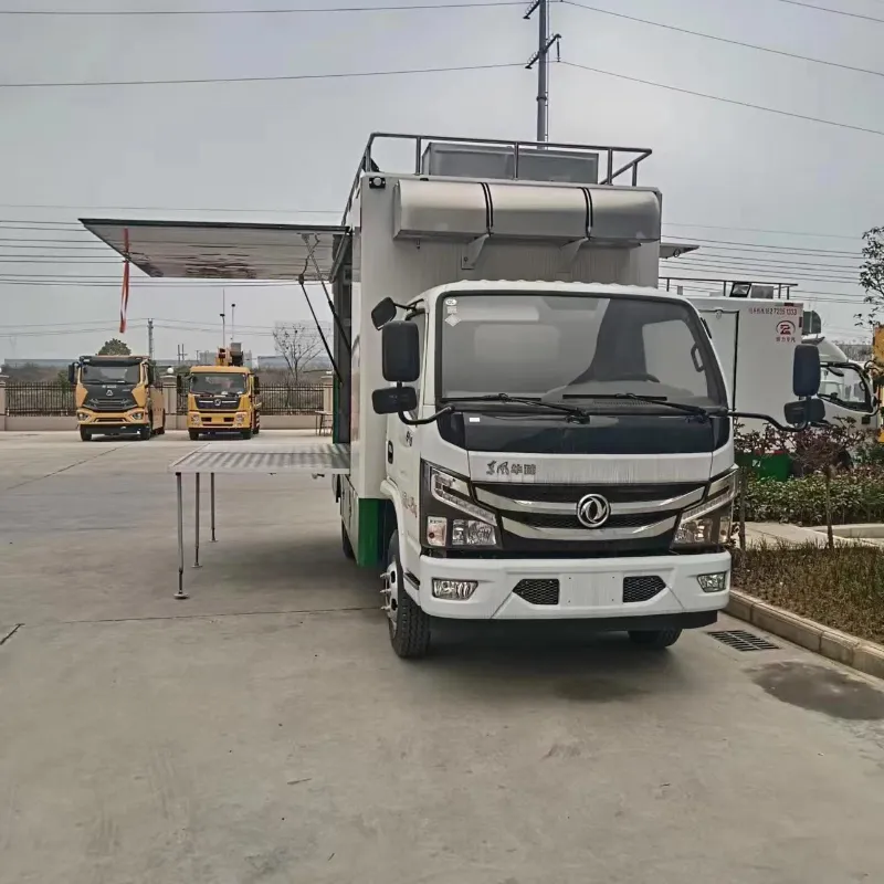 蓝牌江淮康铃施工工地流动快餐车后勤保障炊事车