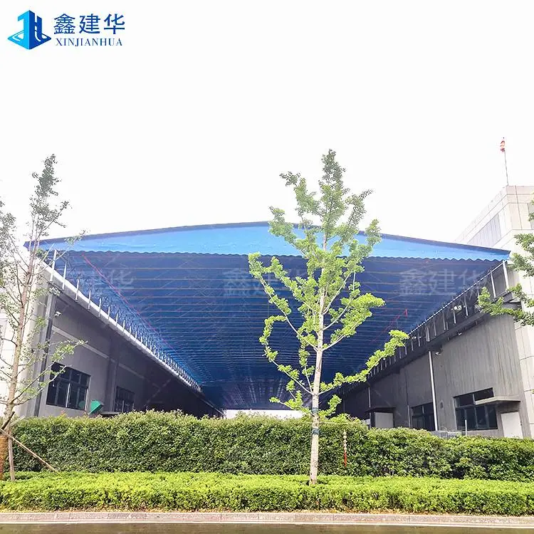 仓库搭简易棚 厂房通道活动雨棚 搭建 仲巴