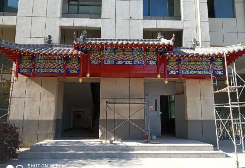泰安东平外墙围墙涂鸦文化墙墙绘 古建手绘墙体彩绘浮雕壁画