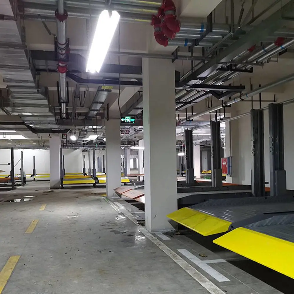 重庆巴南立体车库租赁 停车场BOT 升降横移租赁安装 莱贝4层立体车库租用