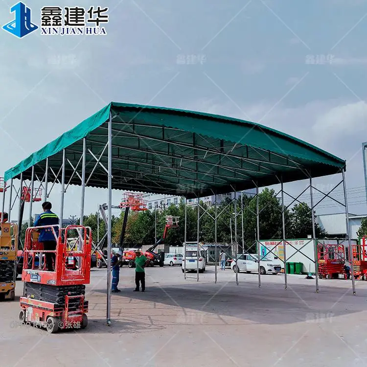 安乡户外临时推拉棚 伸缩折叠遮阳棚 7大直营厂区
