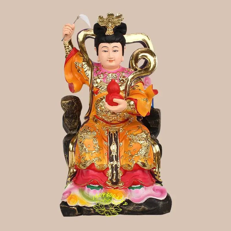 九天玄母天尊塑像 九天玄女神像 九天圣母娘娘 树脂敦煌彩***神像