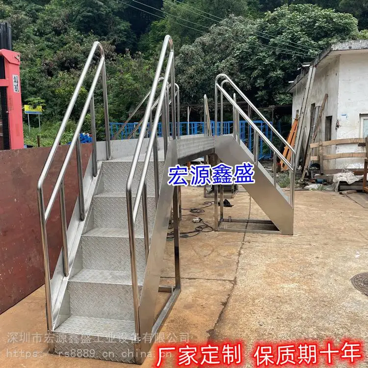 宏源鑫盛定制跨梯平台桥梯工程梯双侧梯登高梯流水线专用过桥梯