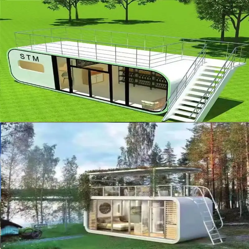 温州岗亭厂家太空舱民宿集装箱办公室 苹果舱舱民宿双层苹果仓 星空小屋定制温州岗亭厂家