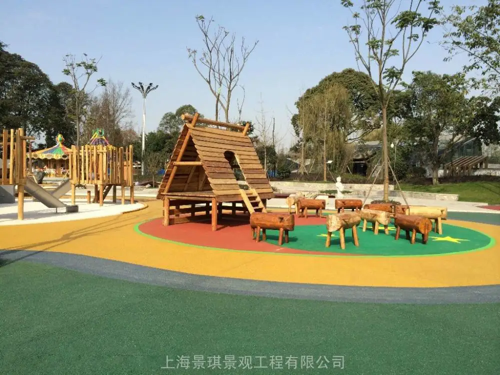 东海季高旗下乐园彩色透水混凝土铺装包工包料强固剂等材料+技术指导