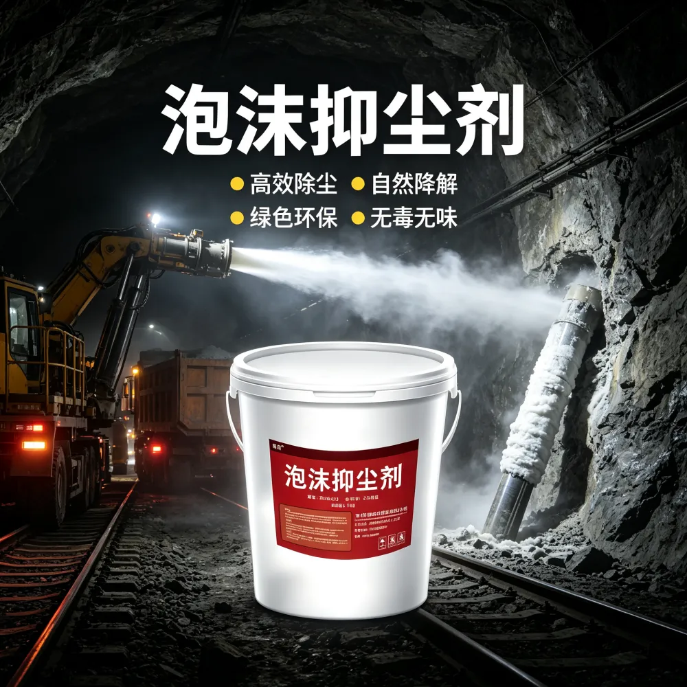 鹤壁奥钧抑尘采煤掘进抑尘解决方案奥钧环保泡沫抑尘泡沫全覆盖