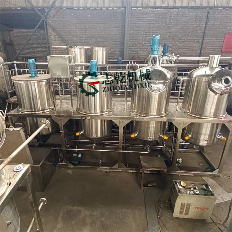葡萄籽油加工设备 油脂设备精炼成套设备 大豆油精炼设备材质