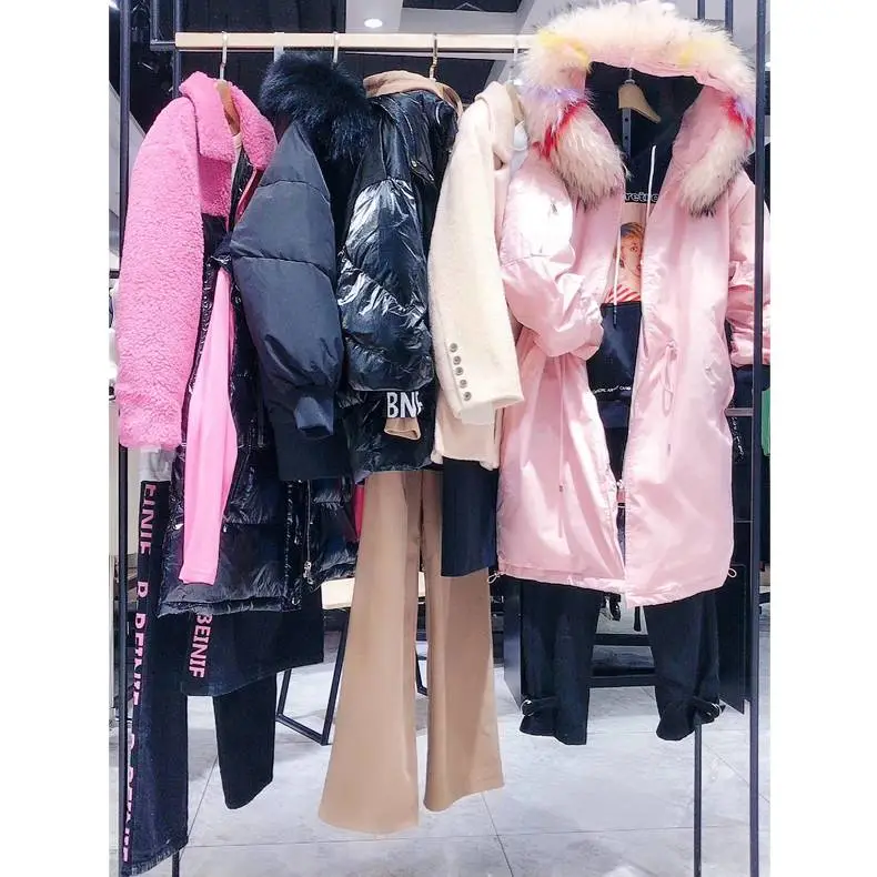 作品品牌折扣大衣***直播休闲安徽合肥秋冬季服装货源批发尾货