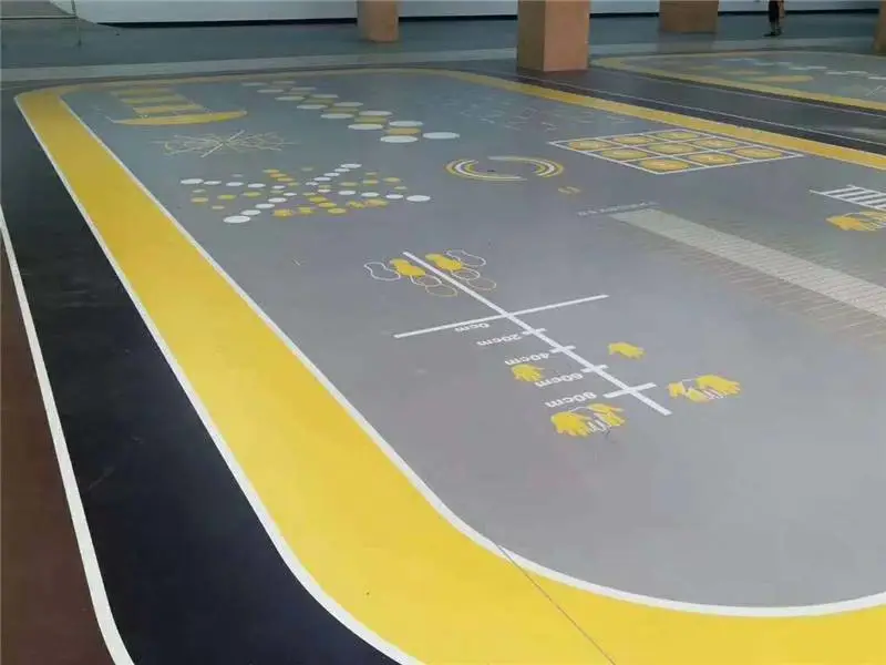 人工草坪减震垫 全塑型跑道 混合型操场场地铺设工程