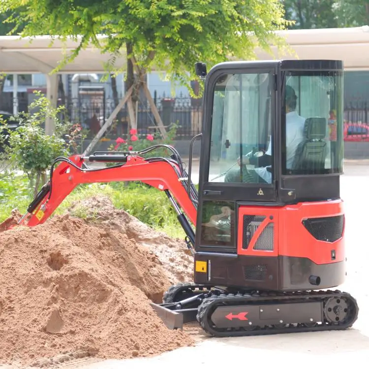 沃特18小型挖掘机无尾液压微型小挖机拆除违建小勾机