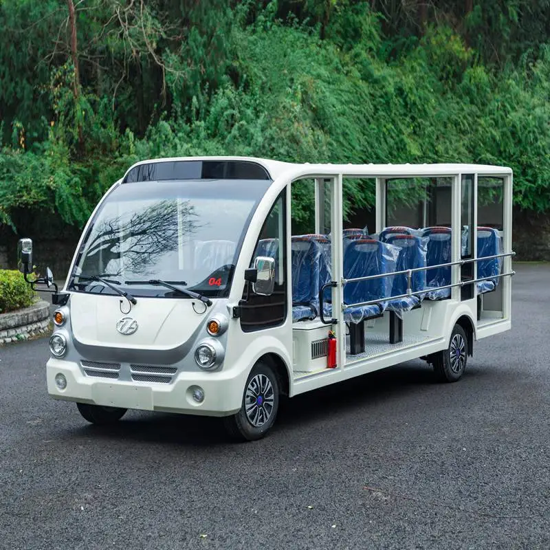 汽油观光车，封闭式观光游览车，景区游客代步用车
