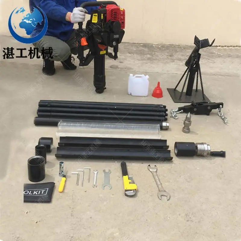 山东湛工QTZ-3便携式取土钻机 环境钻机 20米原状土取样器