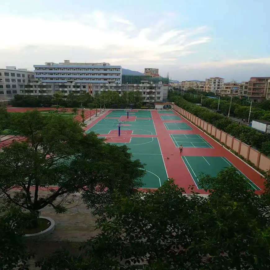 硅pu塑胶篮球场系列,篮球场运动木地板安装