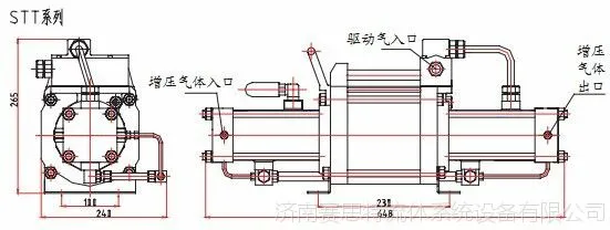 气体增压泵STT结构图 气体增压泵STT结构图