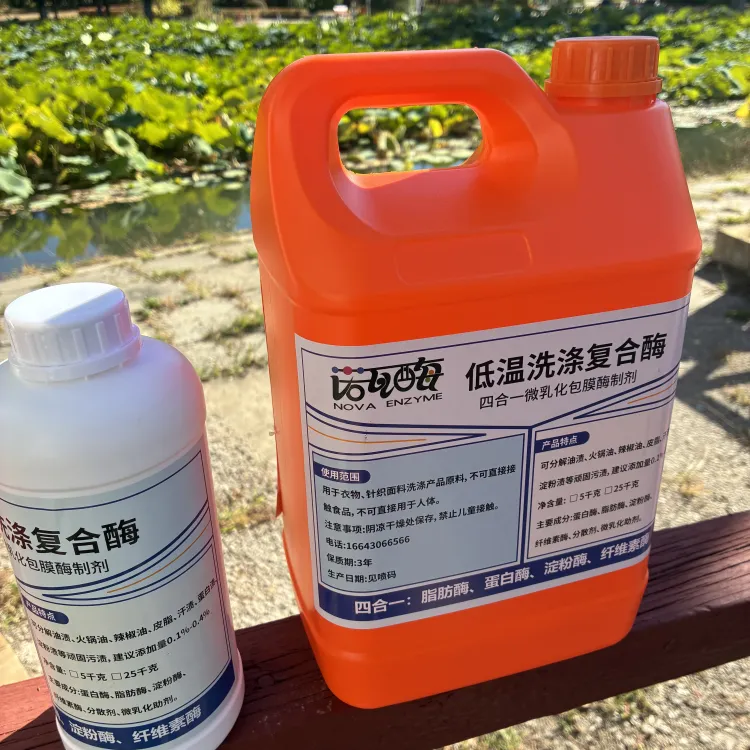 诺瓦复合洗涤酶 辣椒油渍分解原料 适配日化清洗剂配方