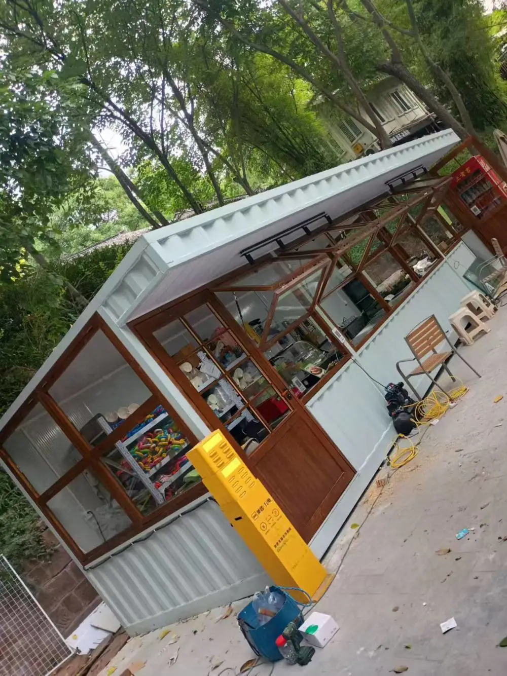 网红店新中式简约实木门窗 折叠透光门与窗原木折叠窗花窗定做