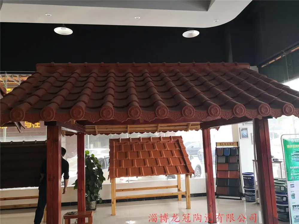 淄博大红瓦厂家 陶瓷瓦 民房屋面瓦 淄博瓦厂厂家直销