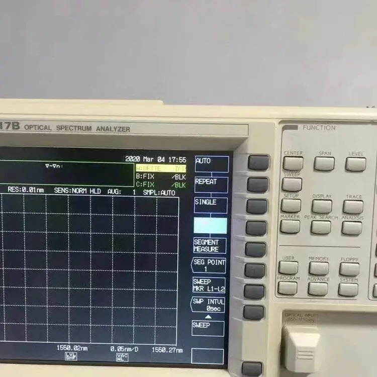 租售/回收 YOKOGAWA/横河 AQ6317B 光谱分析仪 技术指标