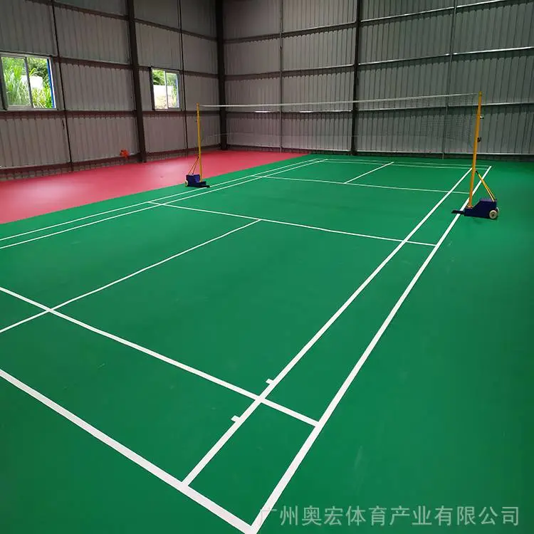 羽毛球塑胶场地维修,羽毛球场要建多高