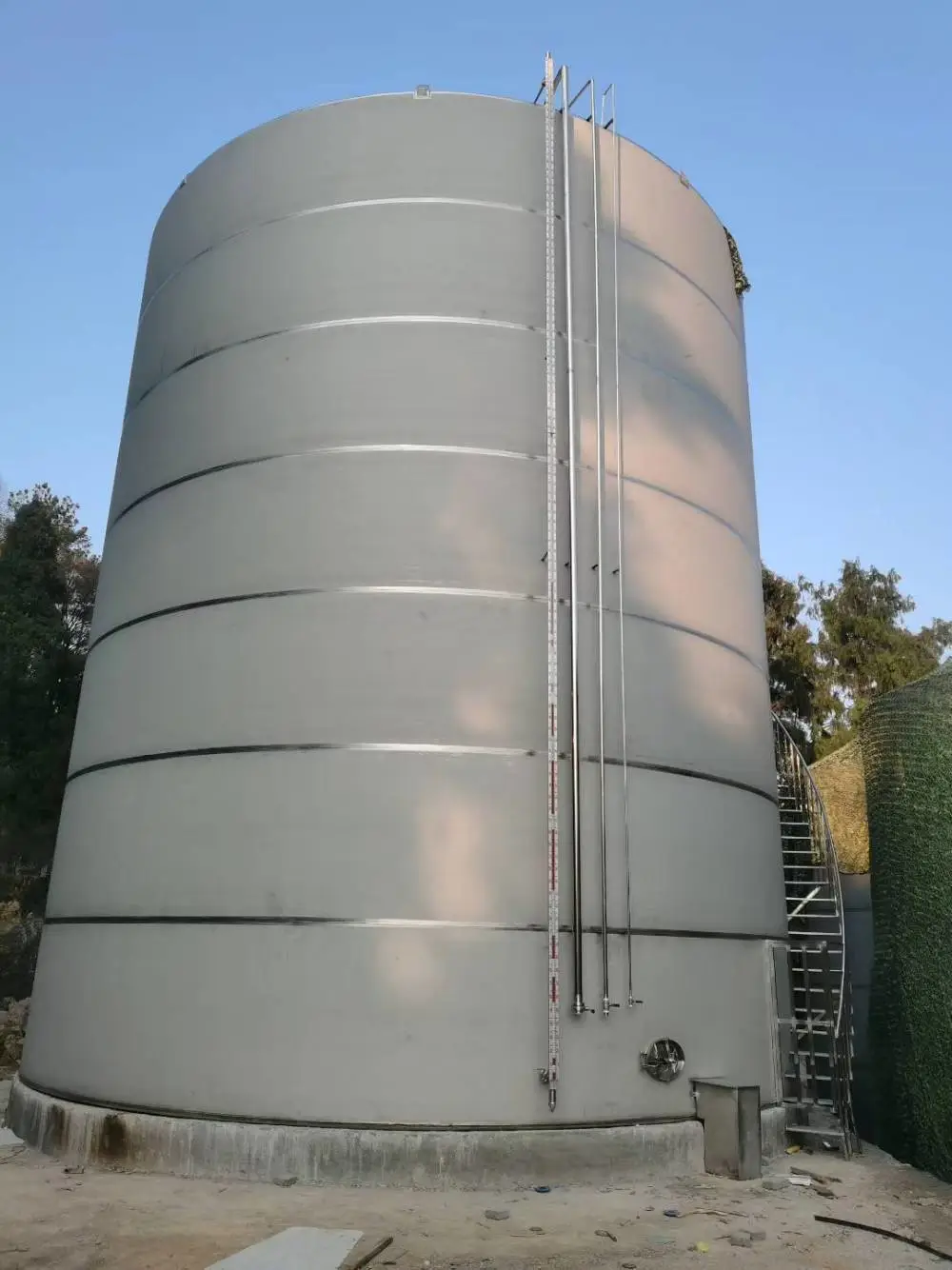 棕榈油储油罐定制 500吨菜籽油罐现场制作 鑫中顺容器油罐