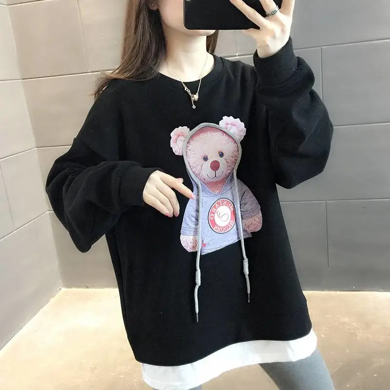 怎么直接和服装厂拿货圆领上衣百搭学生韩版圆领卫衣少女秋冬装潮一百元摆地摊卖什么好