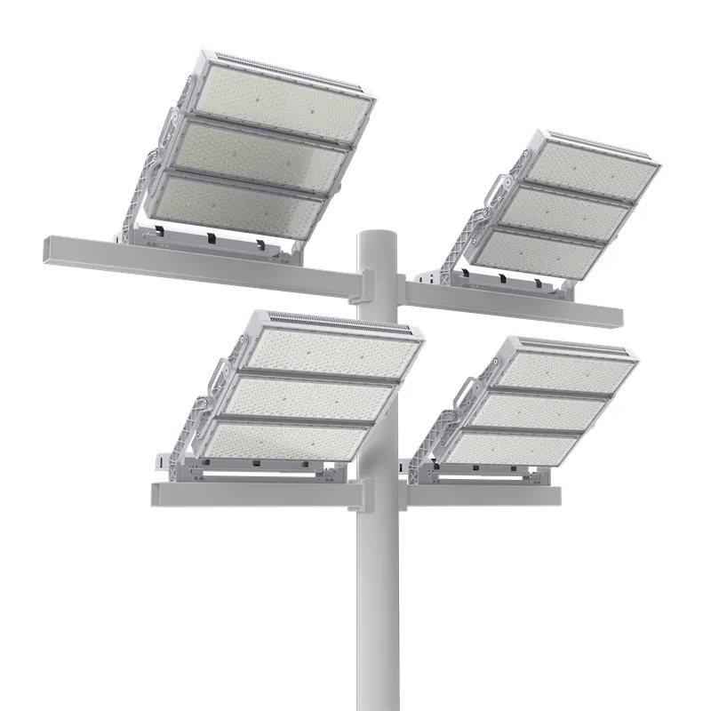 芯鹏达1800W 高杆球场灯鳍片散热 5050 芯片模组可 360° 旋转高光效