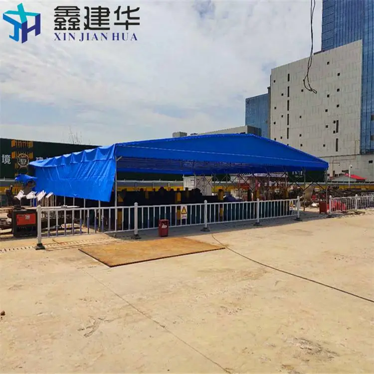 德州宁津活动棚伸缩蓬大棚单边流水加工制作