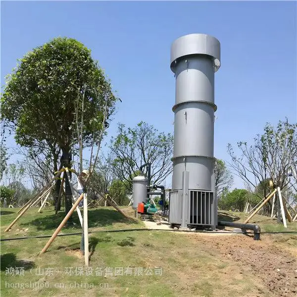 垃圾填埋场封闭式沼气火炬 PLC自动控制 火焰监测 阻火器成套系统 304不锈钢燃烧头