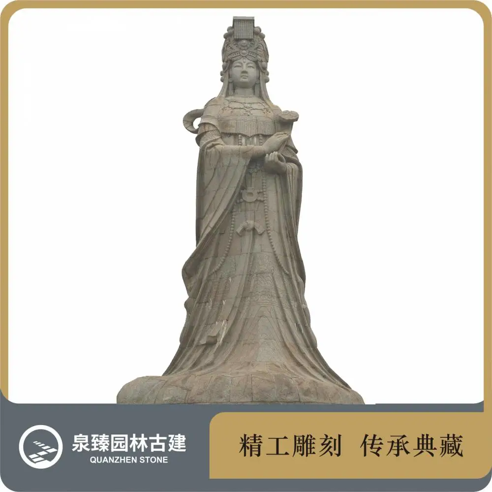 海山女神雕像-四面妈祖石雕如意妈祖石像圣母娘娘石雕泉臻- 供应商网