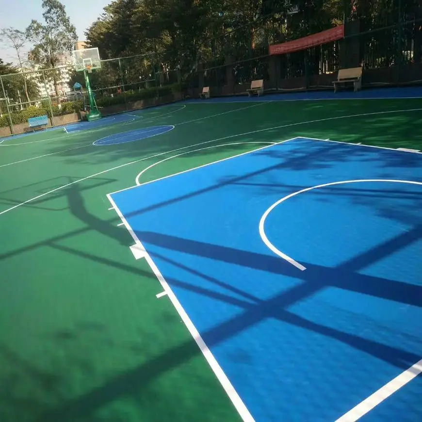 大连硅pu篮球场,篮球场塑胶厚度