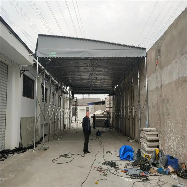 镇江句容 活动式遮雨棚 仓库遮雨棚 根据需求定做规格齐全