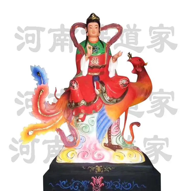 孔雀明王神像1.3米佛母大孔雀明王佛母金刚神像香樟木佛像佛像厂家