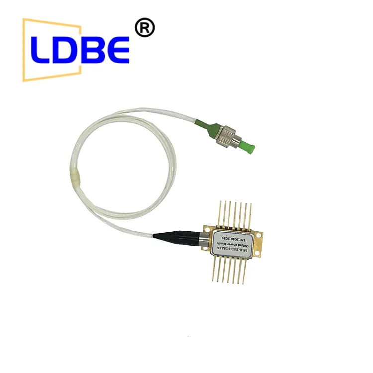 1540nm 1560nm 200-600KHz 40mW DFB窄线宽激光二极管 单模和保偏光纤 光纤传感器；激光雷达