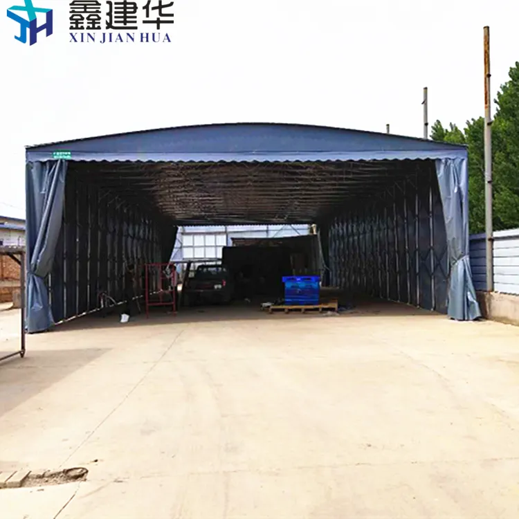 大型仓库活动雨棚 活动堆积门电动棚 公司衡水