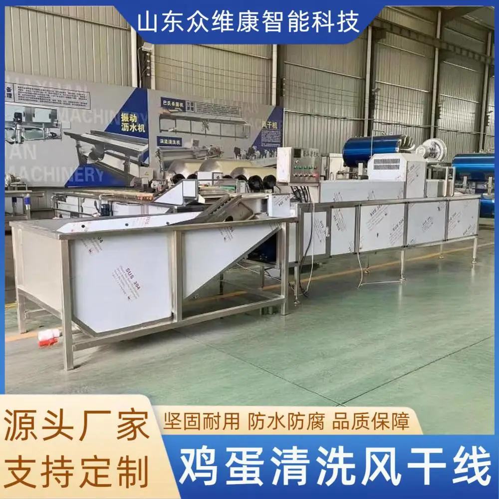 烘焙糕点制作洗蛋机 保洁蛋蛋品清洗风干流水线 咸鸭蛋蛋品清洗机