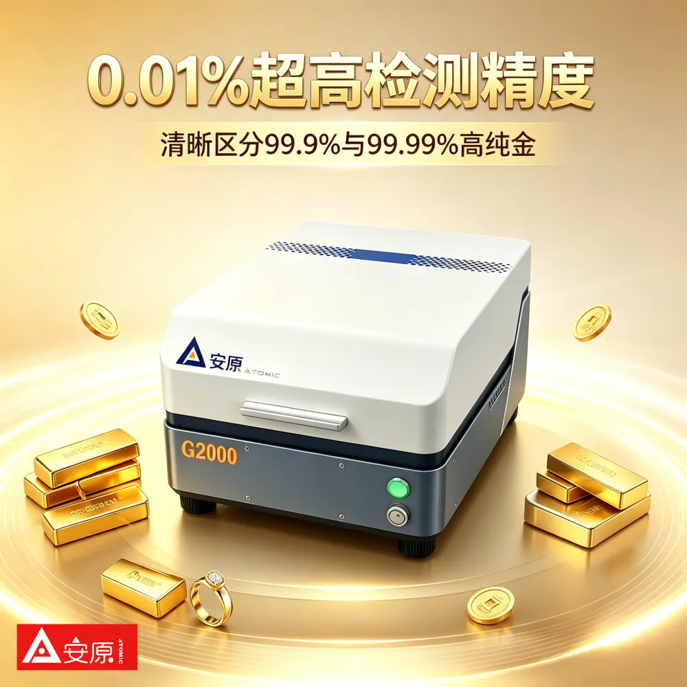 ATOMIC安原G2000贵金属含量分析仪75W低功耗适用首饰加工检测