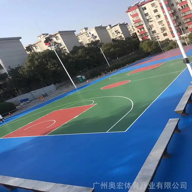 大连硅pu篮球场,篮球场塑胶厚度