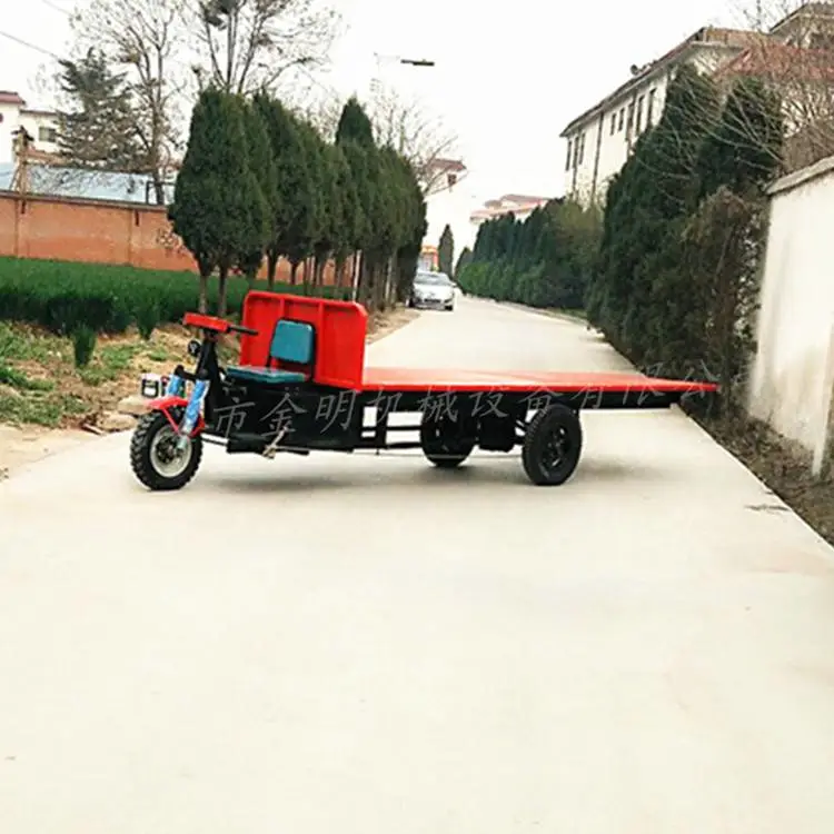 供应2吨三轮平板车 加长车箱建筑工地平板运输车 可加工定制