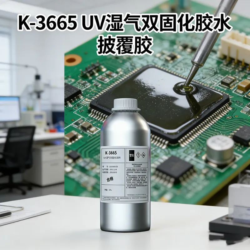 供应卡夫特k-3665 UV紫外光固化披覆胶水，PCB电路板电子器件涂料