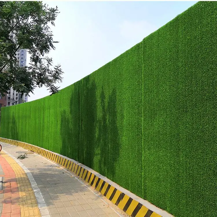 工程围挡人工草坪 万立森防火围挡草皮 合肥道路施工围挡草皮